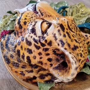 taller de cerámica detalle leopardo